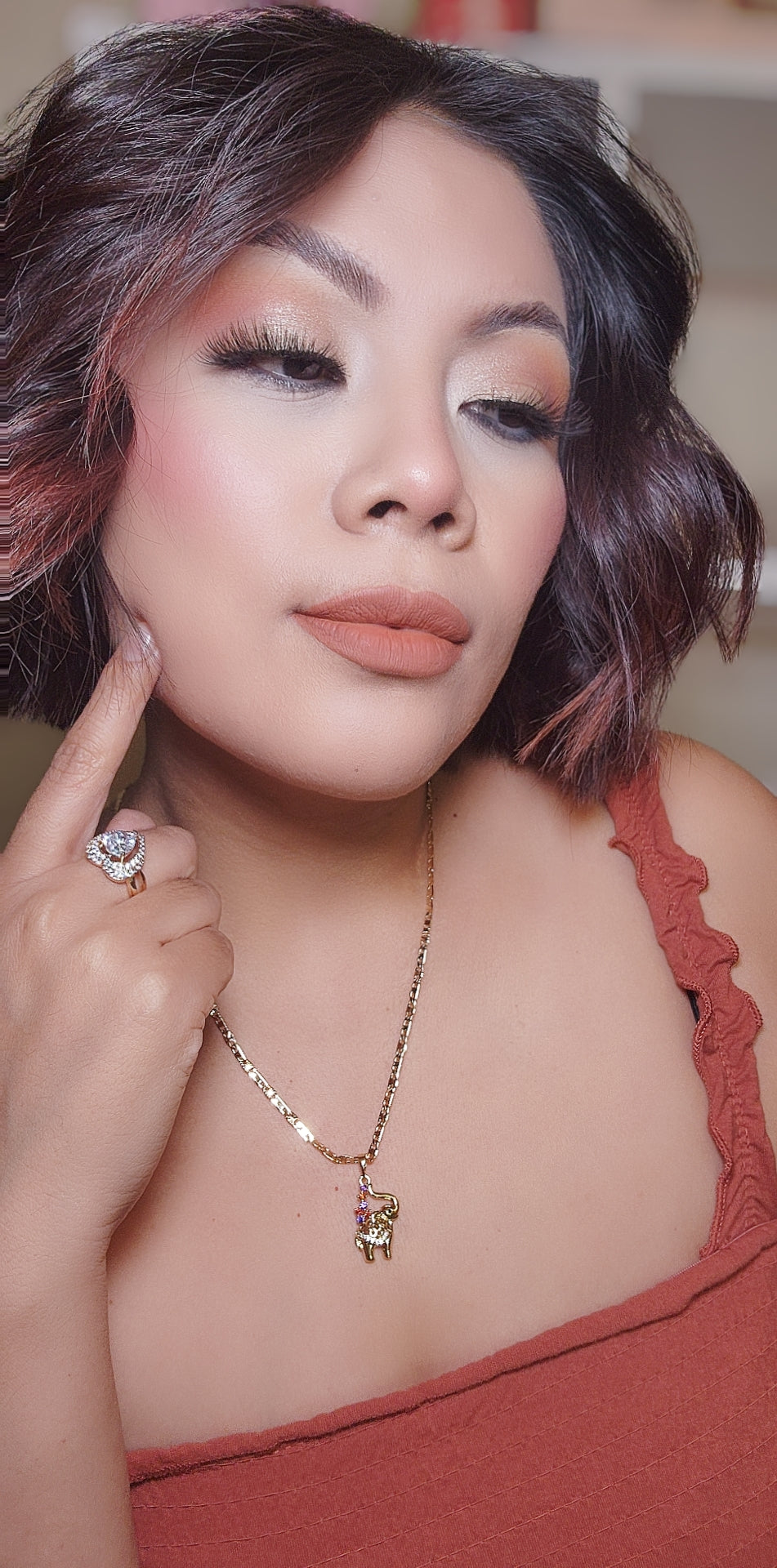 Ring with a diamond heart