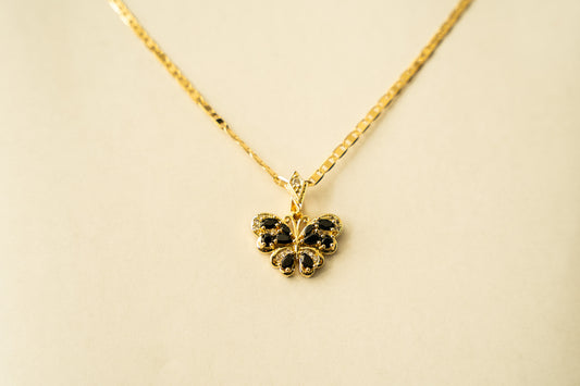 Butterfly Necklace Material: High Quality 18k laminated gold Gucci Chain