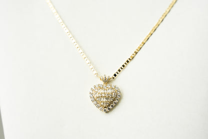 Heart Necklace, Gucci Chain High Quality 18k Laminated Gold