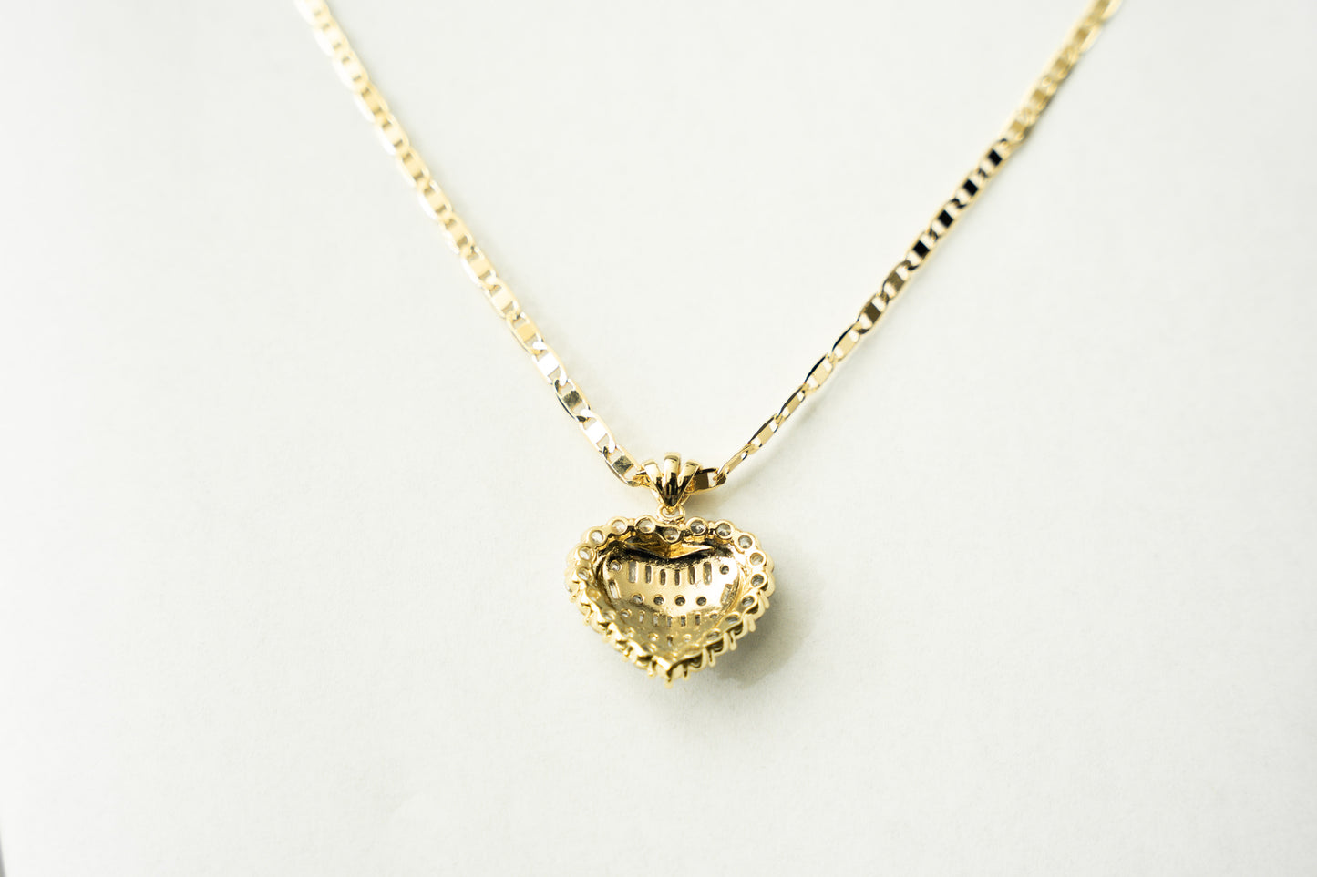 Heart Necklace, Gucci Chain High Quality 18k Laminated Gold