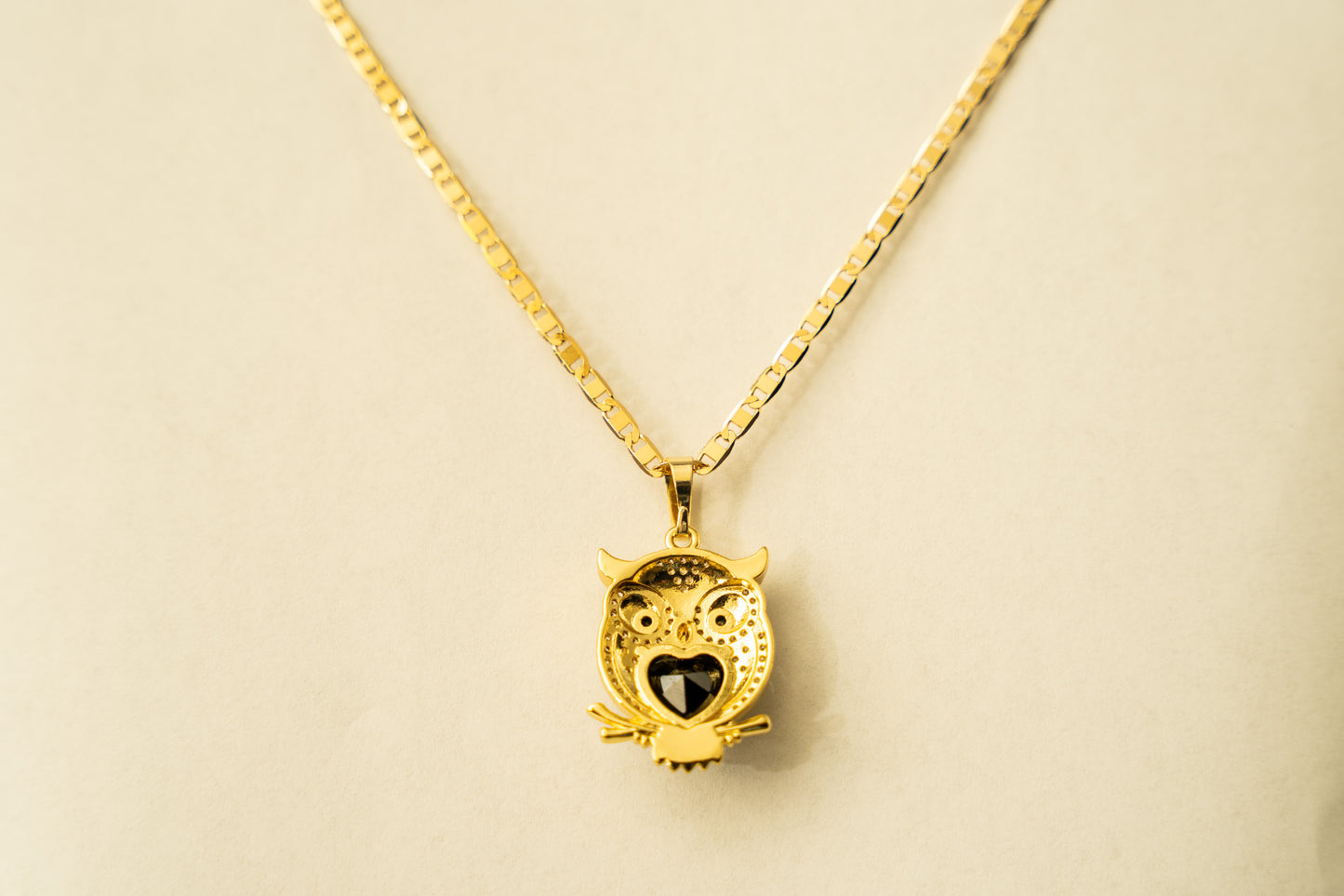 Owl Necklace Gucci Chain