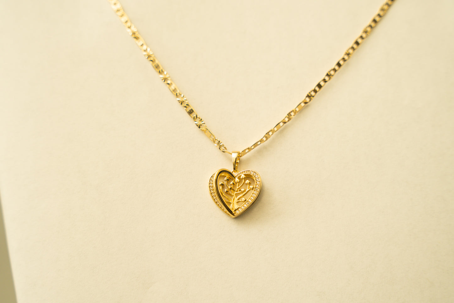 Tree Heart Necklace