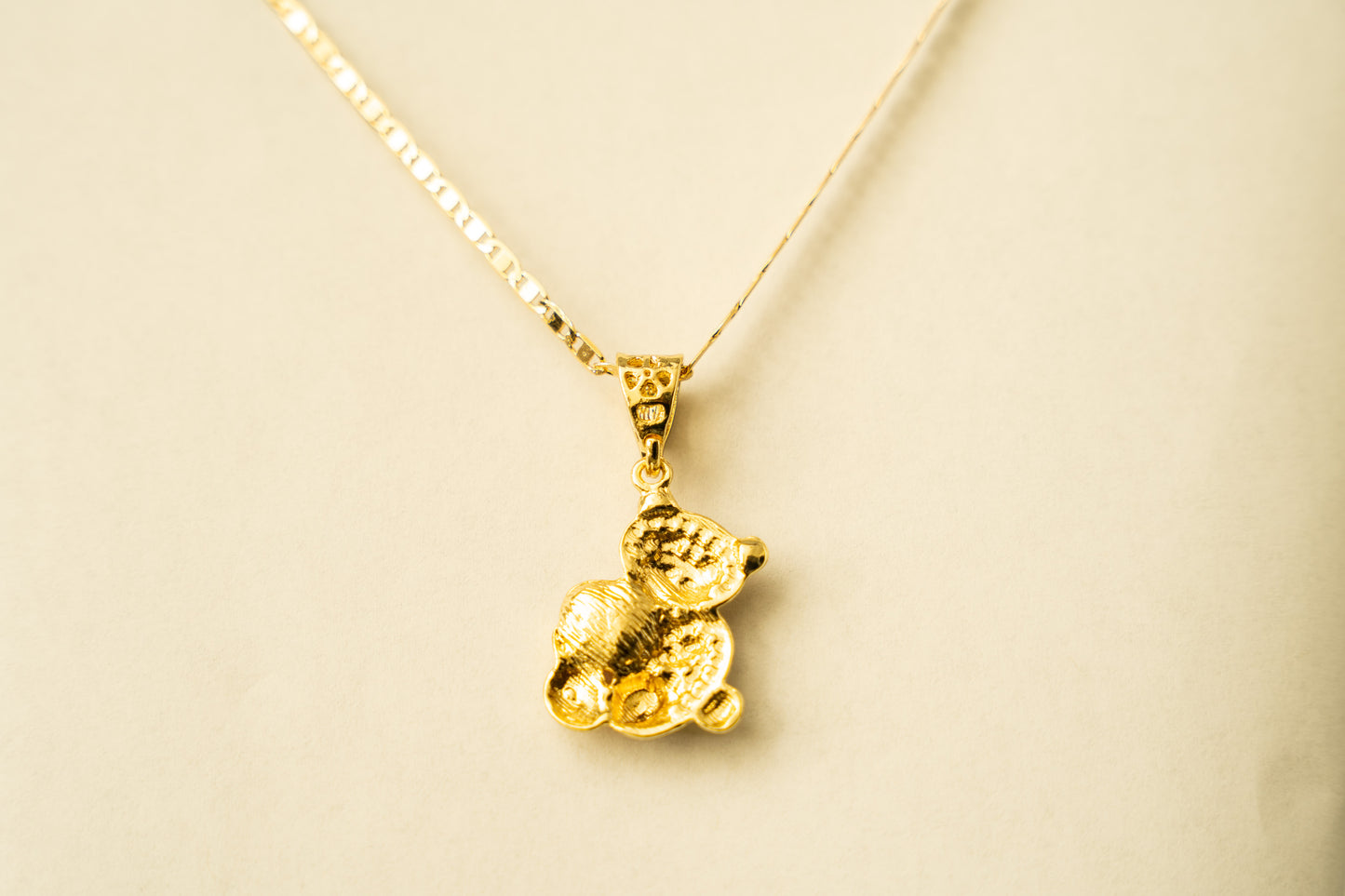 Teddy Bear Heart Necklace