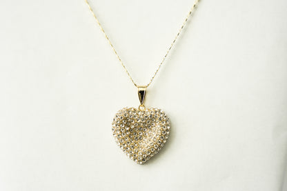 Studded Heart Necklace