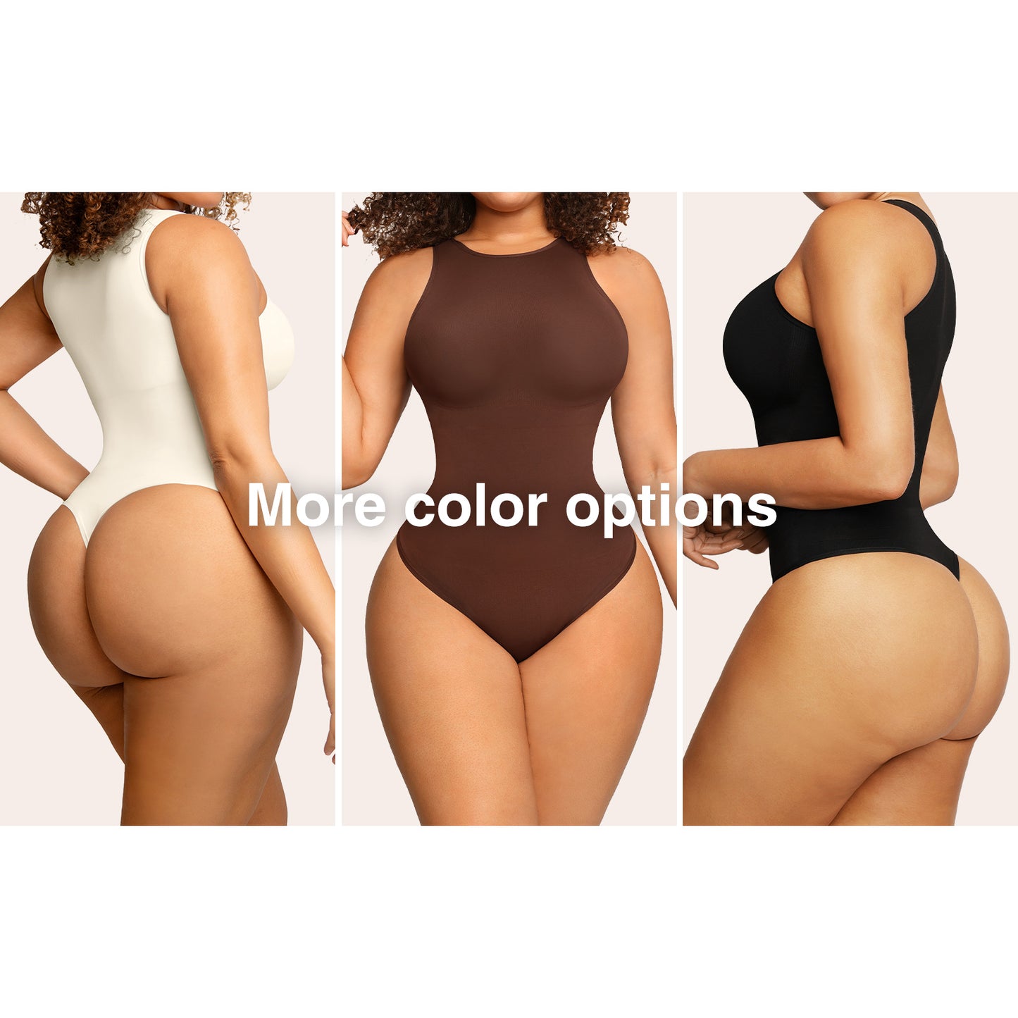 Seamless Outer Crew Thong Bodysuit