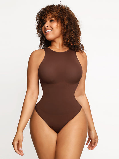 Seamless Outer Crew Thong Bodysuit