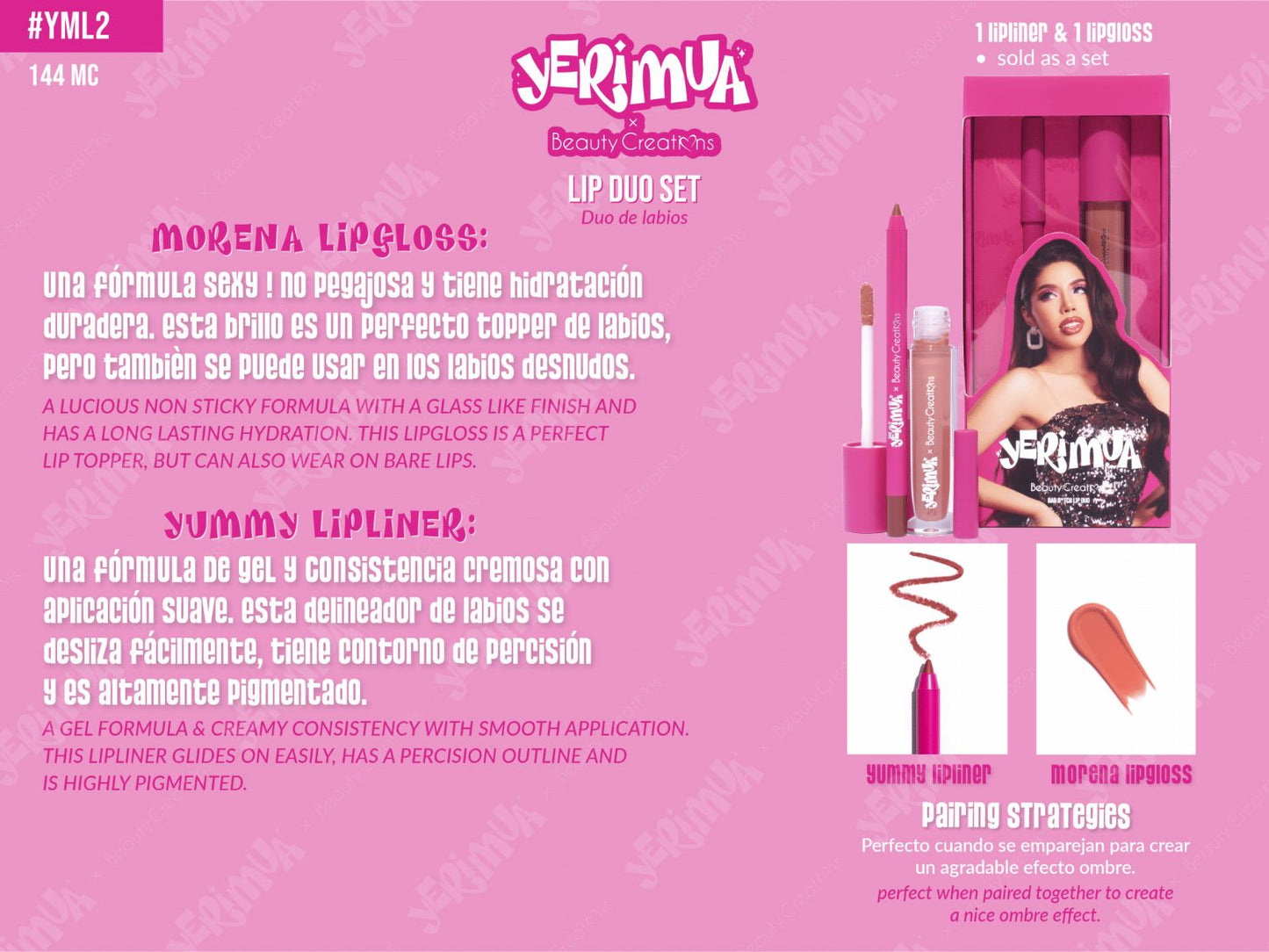 Lips- Beauty Creations Yerimua YERIMUA Bad B*tch Lip Duo YML2